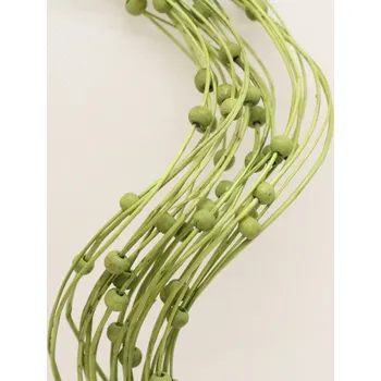 Curly ting dřevěný korálek zelená