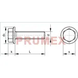 Šroub šestihranný s límcem DIN 6921 M8x35-10.9 pozink