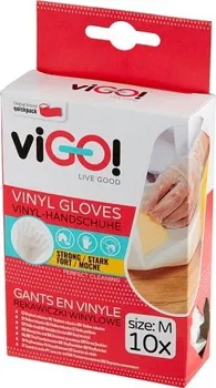 Čisticí rukavice viGO vinylové rukavice M 10 ks
