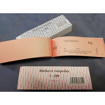 Blok Bločková vstupenka 1-200, 1 bal.