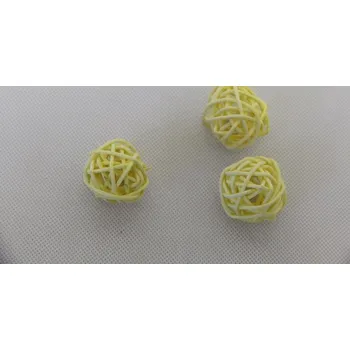 RATAN BALL 3CM vanilková