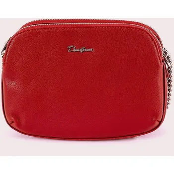 Dámská tříoddílová crossbody kabelka David Jones 6412-2 červená | KabelkyproVas.cz