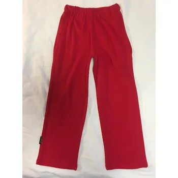 Dětské tepláky slabé 116,128, velikost 128, Barva červená, Střih bez nápletu