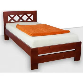 Postel Krajča Jednolůžková postel z masivu Simon 100 x 220 cm Povrchová úprava dřeva: Bezbarvý olej OSMO, Druh dřeva: Smrk