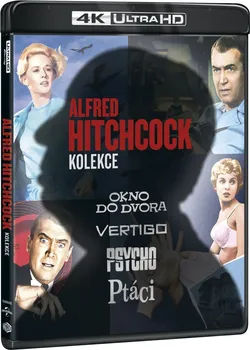 Sběratelská edice filmů Blu-ray Alfred Hitchcock kolekce: Okno do dvora + Psycho + Vertigo + Ptáci 4K UHD (2020) 4 disky