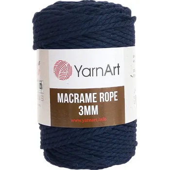 Příze YarnArt Macrame Rope 784, 3mm - námořnická