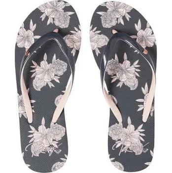 Dámské pantofle Roxy pantofle PORTOFINO II black flower 6