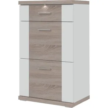 Komoda Šuplíková komoda Manhattan typ 52 Bílá arctic/grafit VL Doprava ZDARMA.