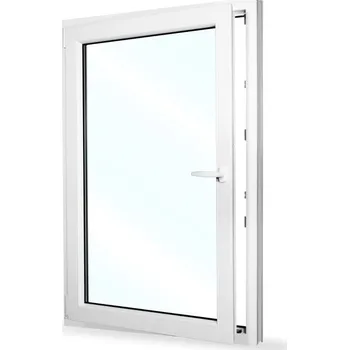 Okno Plastové okno 95x140 cm (950x1400 mm) | Bílé | Otevíravé i sklopné | Levé | 6 komor | 80 mm