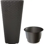 PROSPERPLAST Květináč MATUBA SLIM + vklad antracit 40cm