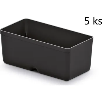 PROSPERPLAST Sada 5 plastových boxů na nářadí UNITE BOX 110x55x132 černé