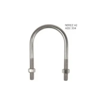 hadicová spona Třmen nerezový na potrubí 31 - 36 mm, 1", M8, A2