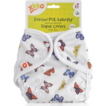 Plenkové kalhoty XKKO svrchní PUL kalhotky One Size Butterflies