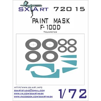 Plastikový model SX-ART 1/72 F-100D Painting Mask (TRUMP)