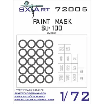Plastikový model SX-ART 1/72 Su-100 Painting Mask (ZVE)