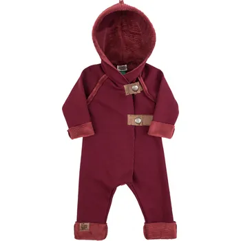 Kojenecká kombinéza vínový hřejivý overal z warmkeeperu