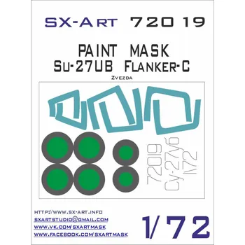 Plastikový model SX-ART 1/72 Su-27UB Flanker-C Painting Mask (ZVE)