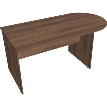 Kancelářský vozík HOBIS přídavný stůl jednací oblouk - GP 1600 1, ořech + doprava zdarma