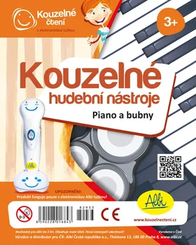 interaktivní kniha Albi Kouzelné čtení Kouzelné hudební nástroje: piano a bubny