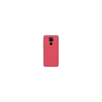 Pouzdro na mobilní telefon Nillkin Super Frosted Zadní Kryt pro Xiaomi Redmi Note 9 Bright Red + sklo na displej