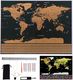 ISO Velká stírací mapa světa s vlajkami 82 x 59 cm