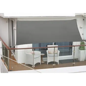 Krycí plachta Sluneční plachta Poly, PES 200 g/m², antracit, šňůra 270x140 cm