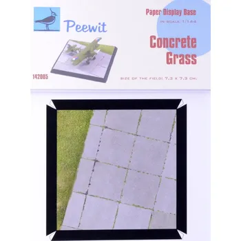 Plastikový model Peewit 1/144 Paper Display Base - CONCRETE GRASS
