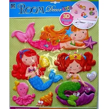 Samolepící dekorace Nálepky dekorační MOŘSKÉ VÍLY 3D