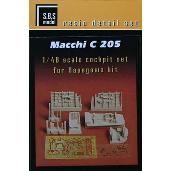 Plastikový model S.B.S model 1/48 Macchi C 205 Cockpit Set (HAS)
