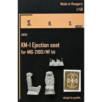 Plastikový model S.B.S model 1/48 KM-1 Ejection seat or MiG-21bis/MF (2pcs.)
