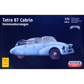 Plastikový model Attack Hobby Kits 1/72 Tatra 87 Cabrio - Kommandeurwagen (PROFI)