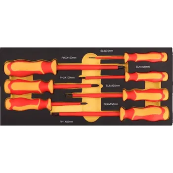 Šroubovák Sada VDE 1000V šroubováků v pěně - 7 ks