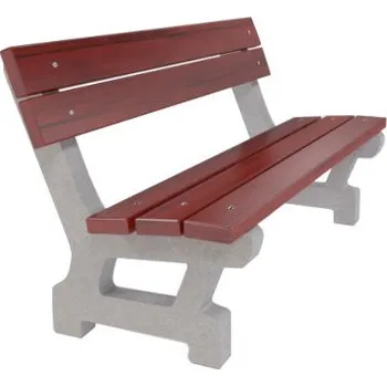 Zahradní lavice Betonová lavička BALE 195 cm Patky dlouhé (zabetonování)