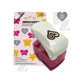 Děrovačka dekorační 25mm s embosing efektem srdce