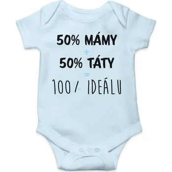 Kojenecký body Body 100% IDEÁLU - MODRÁ Barva: Modrá, Velikost: 80-86 (12-18 měsíců)