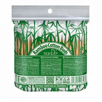 Vatová tyčinka TianDe Vatové tyčinky z bambusu