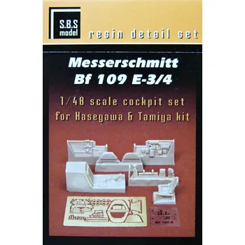 Plastikový model S.B.S model 1/48 Messerschmitt Bf-109E cockpit set (HAS/TAM)
