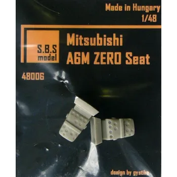 Plastikový model S.B.S model 1/48 Mitsubishi A6M ZERO - Seats (2 pcs.)