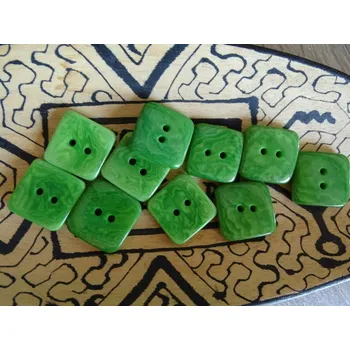 Knoflík Knoflík čtvereček (světle zelený)