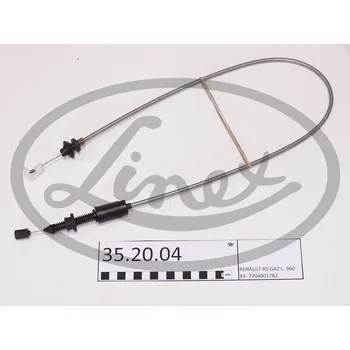 Lanko parkovací brzdy Lanko plynu, , 7704001782, LINEX, 35.20.04