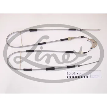 Lanko parkovací brzdy Tazne lanko, provozni brzda, 10535, LINEX, 15.01.28