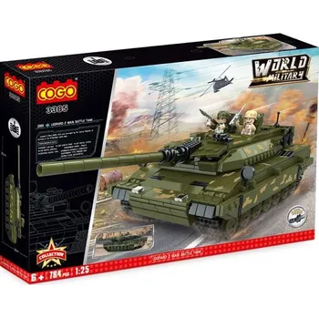 ostatní stavebnice Cogo Tank Leopard 2 MBT 1:25 784 dílů