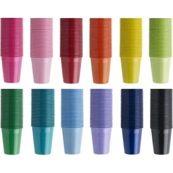 Jednorázové nádobí Euronda Kelímky Monoart 100Ks výběr Barva: fialová