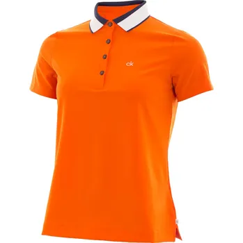 Dámské tričko Calvin Klein Prairie Polo UK10/EU36, Pure Orange, dámské