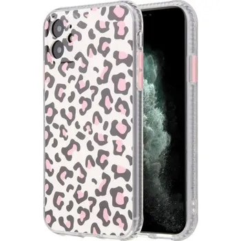 Pouzdro na mobilní telefon Kryt s leopardím vzorem pro iPhone 11 Pro Max - růžový