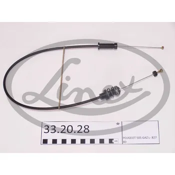 Lanko parkovací brzdy Lanko plynu, , 163093, LINEX, 33.20.28