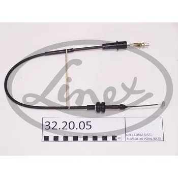 Lanko parkovací brzdy Lanko plynu, , 848948, 848974, 90233721, LINEX, 32.20.05