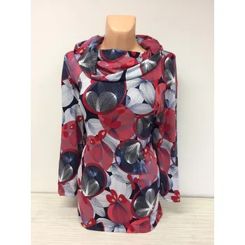 Dámská tunika Rolák v barevném provedení LILO, Barva Červená, Velikost XL 44, Materiál 96% Viskoza 4% Lycra