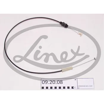 Lanko parkovací brzdy Lanko plynu, , 95496078, 95496127, LINEX, 09.20.08