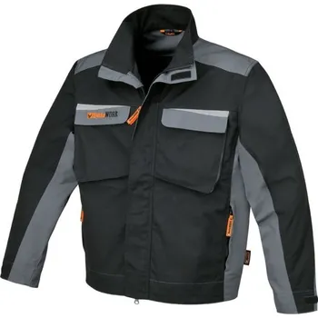 Pracovní obuv BUNDA PRACOVNÍ PLÁTNO T/C VSTAVKY Z CORDURY A REFLEX 280GR ČERNO ŠEDÁ-MODEL 7829 ROZMĚR S